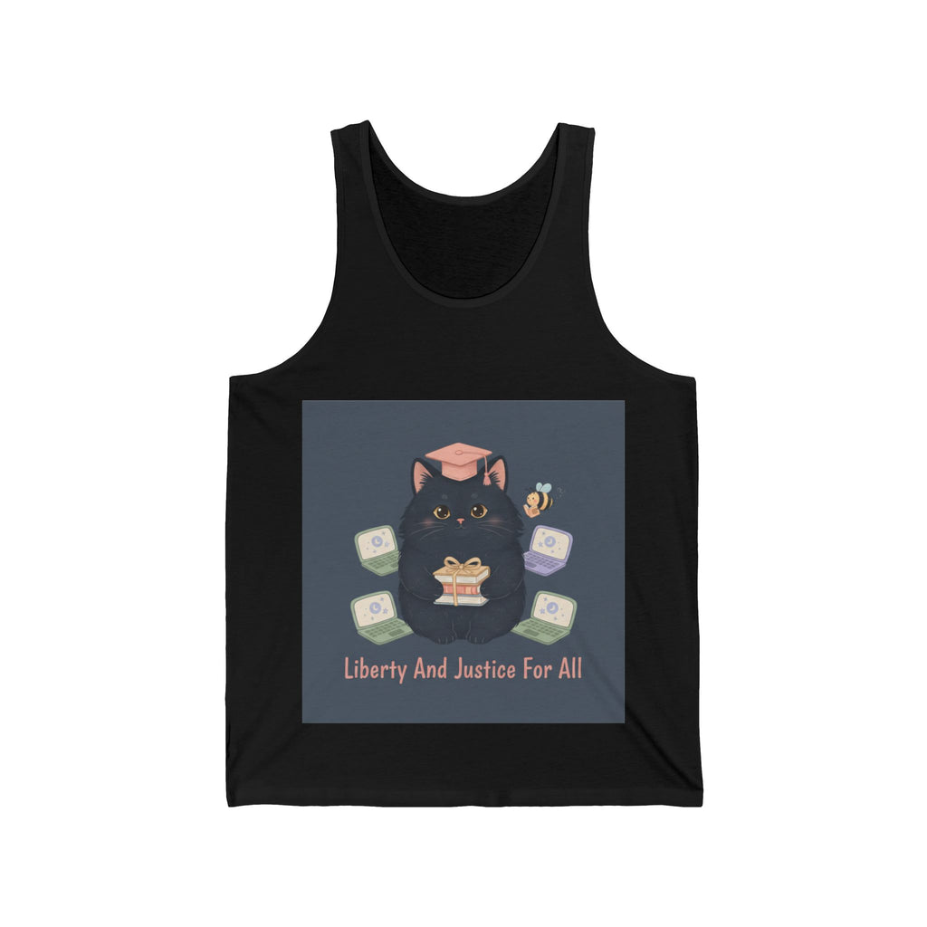 Black Cat Tank Top – Liberty and Justice for All