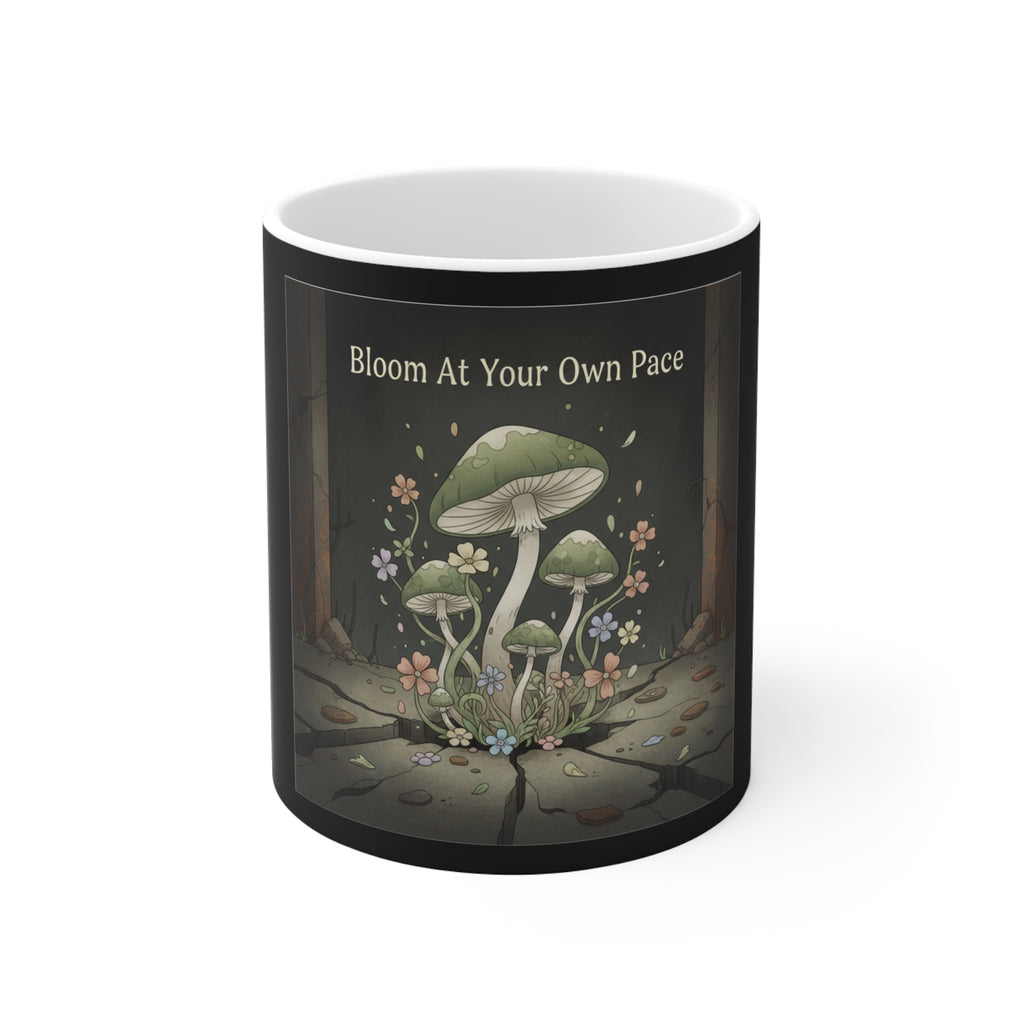 Black Cat Mug 11oz – Bloom at Your Own Pace