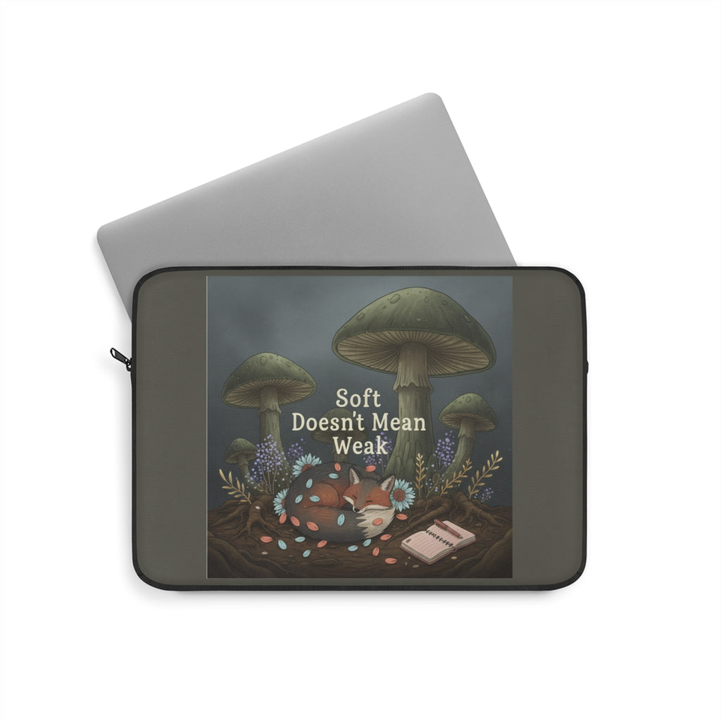 Fox Laptop Sleeve – Soft Doesnt Mean Weak