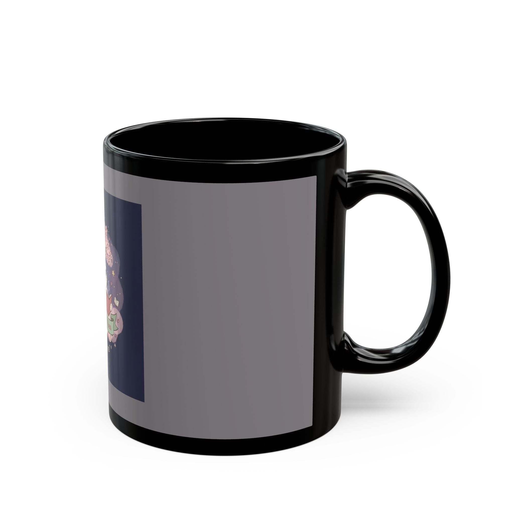 Bunny Black Mug 11oz – Study Buddy Vibes