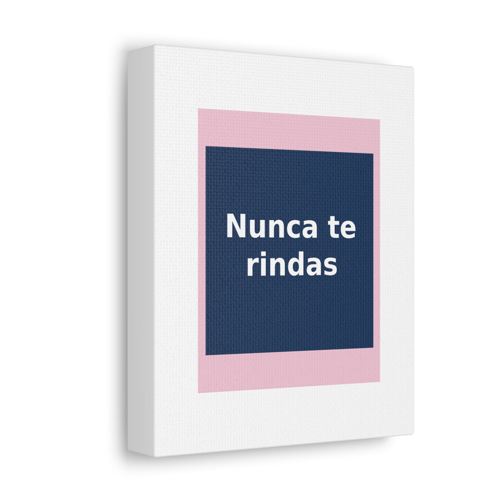 "Nunca te rindas" Black Cat Canvas | College Girl Gift | Fashion | KayKay Classics