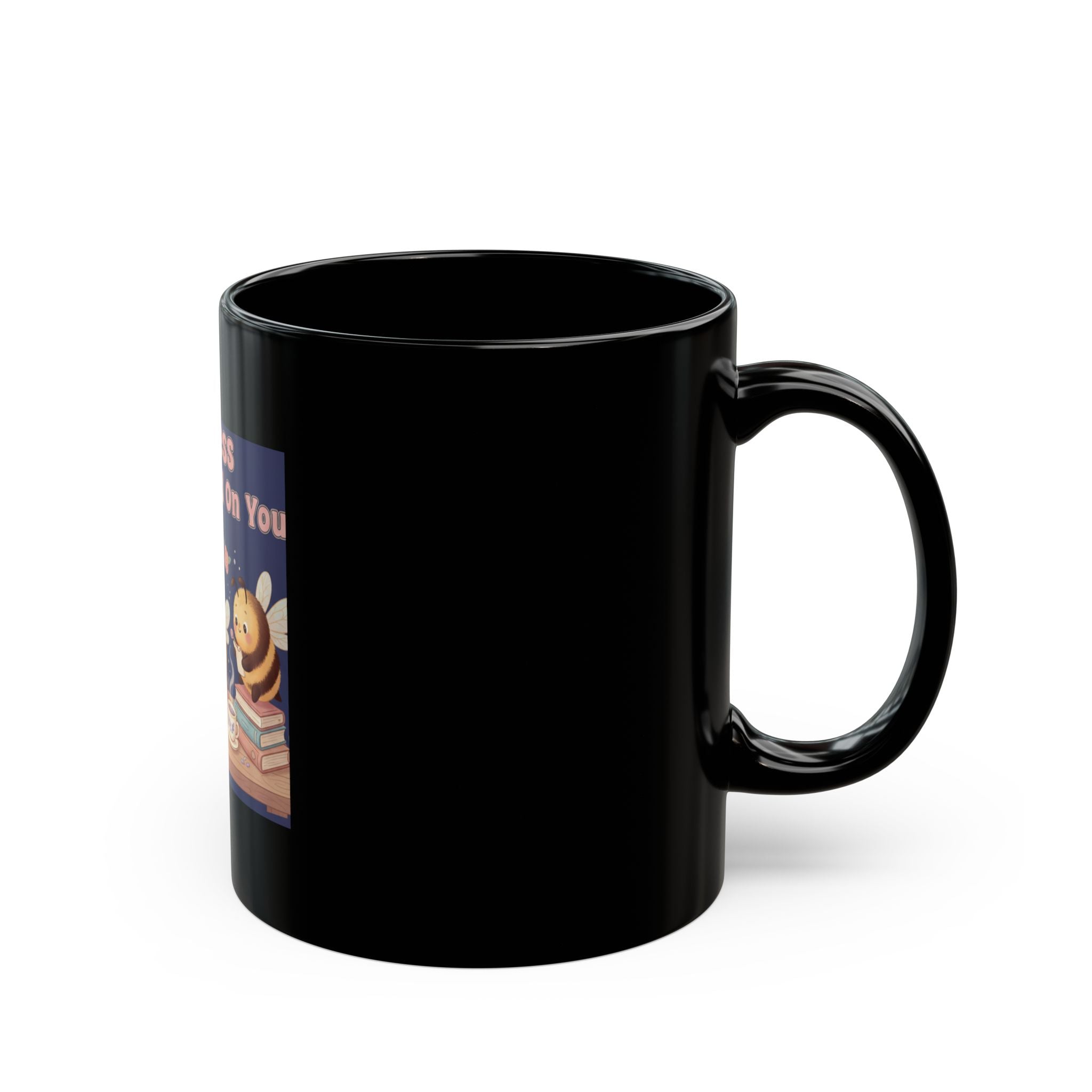 Honeybees Black Mug 11oz – Success Looks Good on You