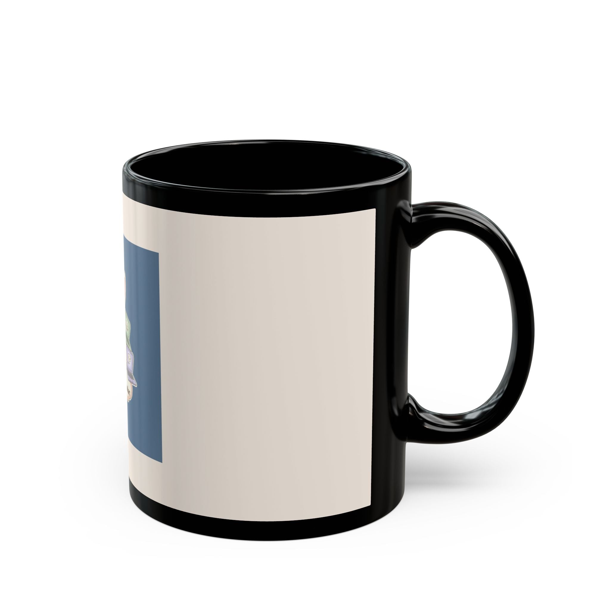 Bunny Black Mug 11oz – Making My Dreams Happen Soft Life Schola