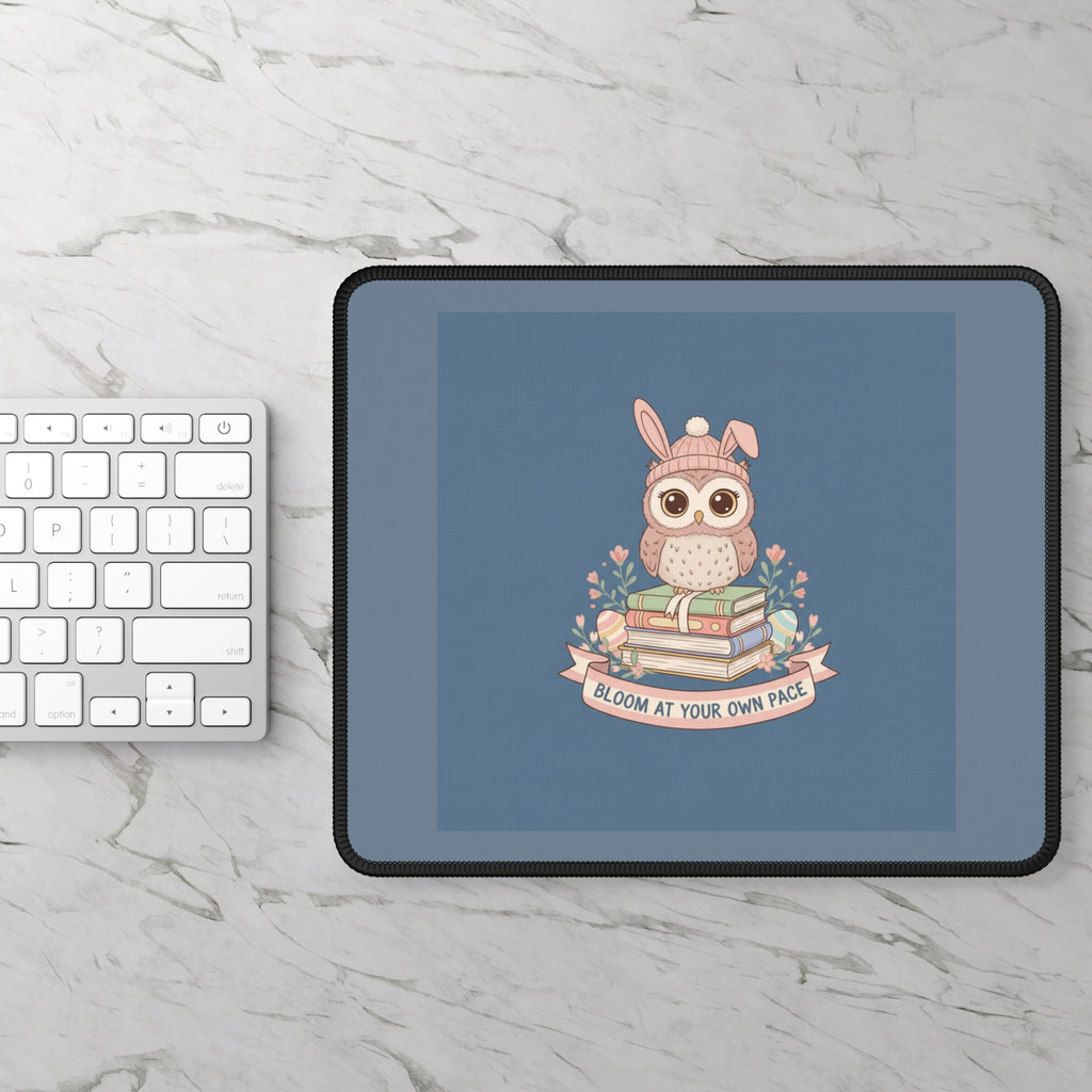 Bunny Mouse Pad – Bloom at Your Own Pace