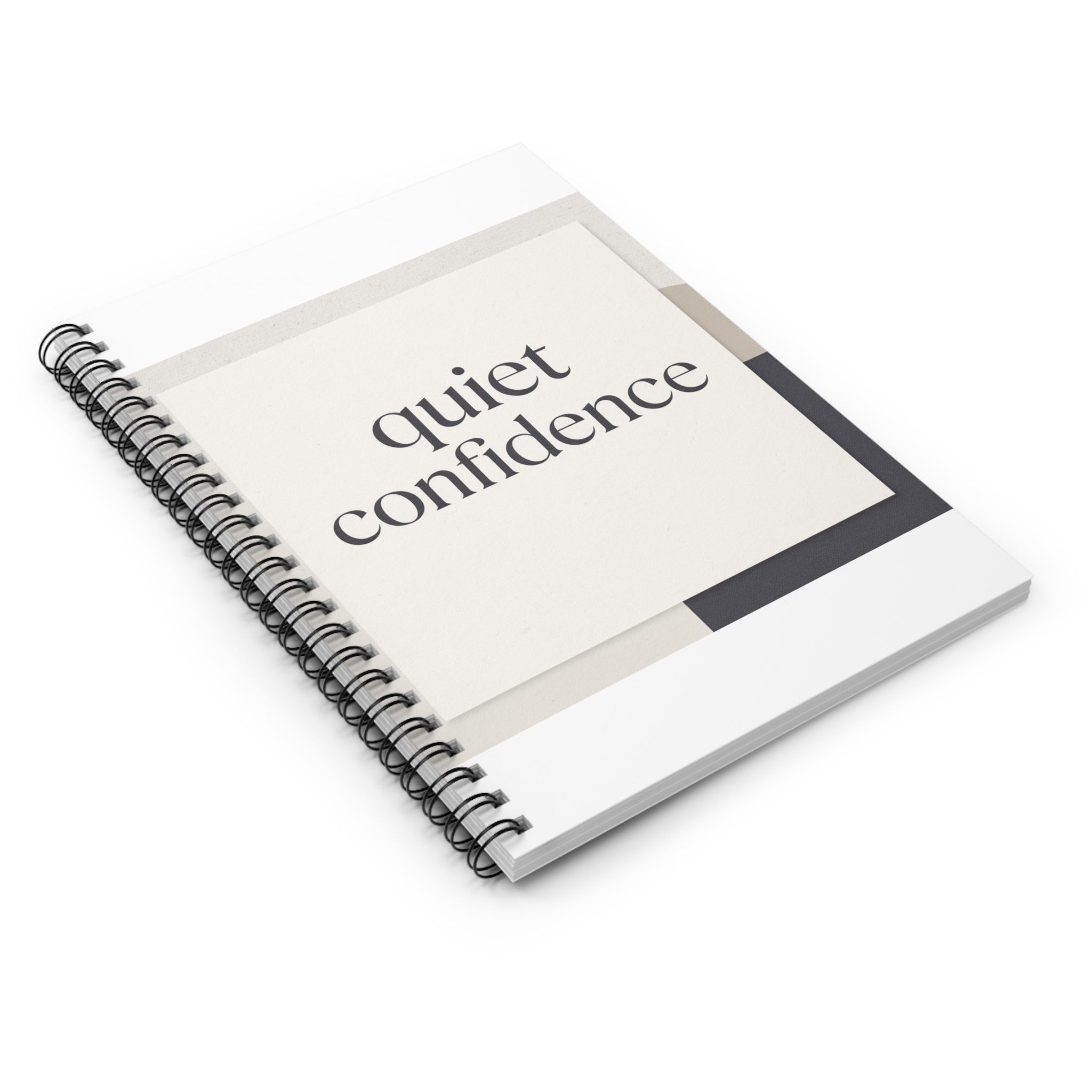 quiet confidence Spiral Notebook