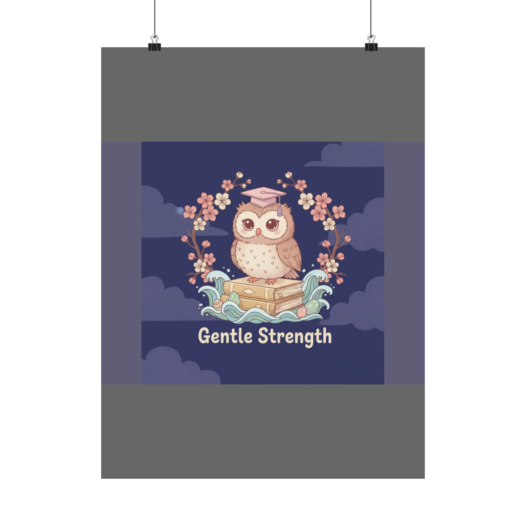 Owl Poster – Gentle Strength