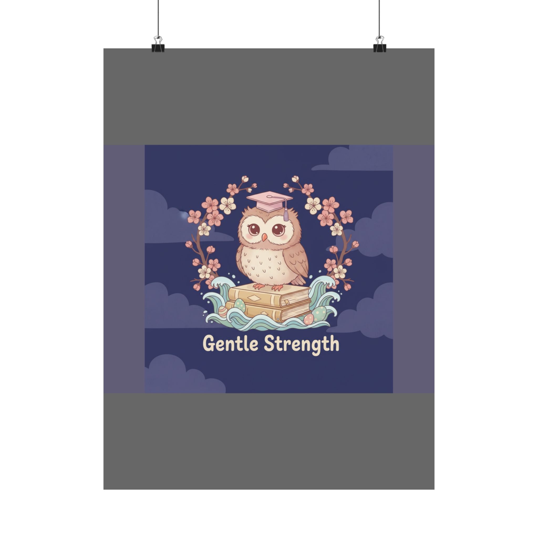 Owl Poster – Gentle Strength