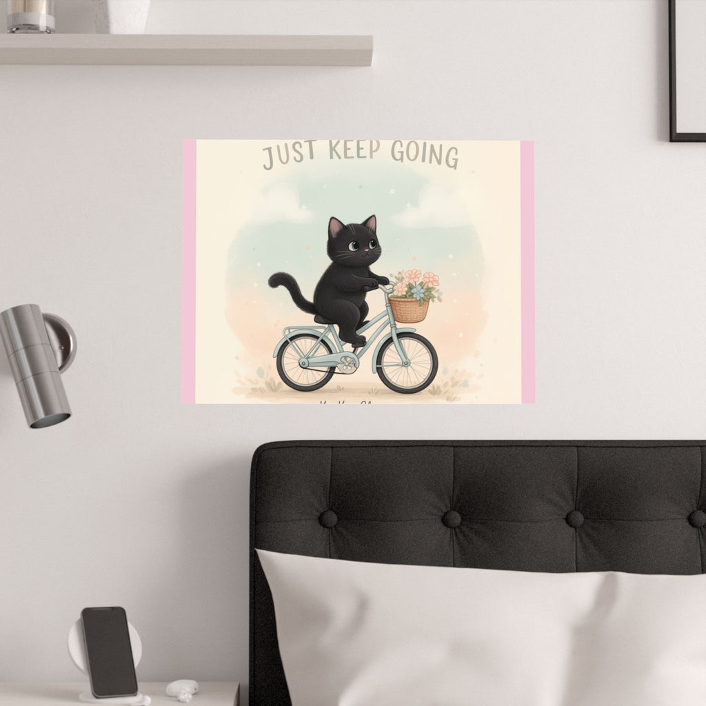 "Design" Black Cat Poster | College Girl Gift | Fashion | KayKay Classics