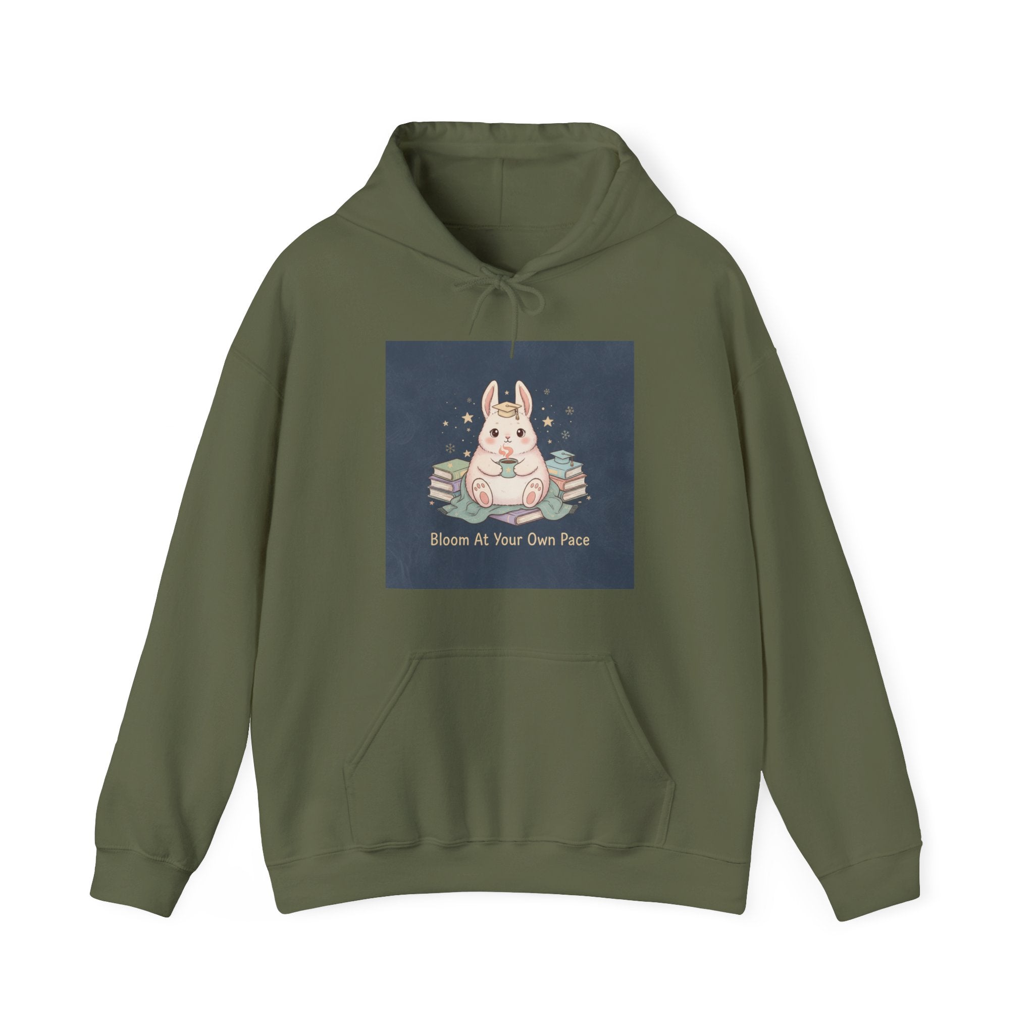 Bunny Hoodie – Bloom at Your Own Pace