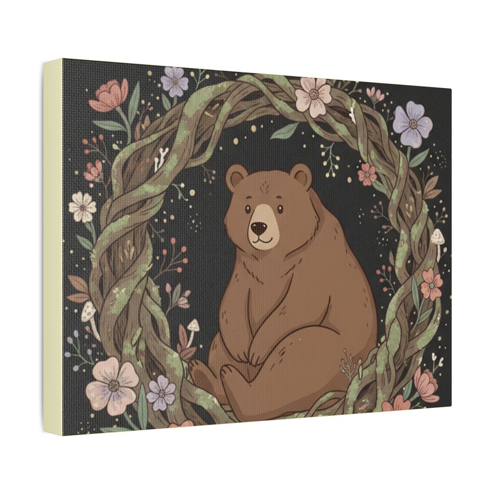 Bear Canvas Print – Study Buddy Vibes