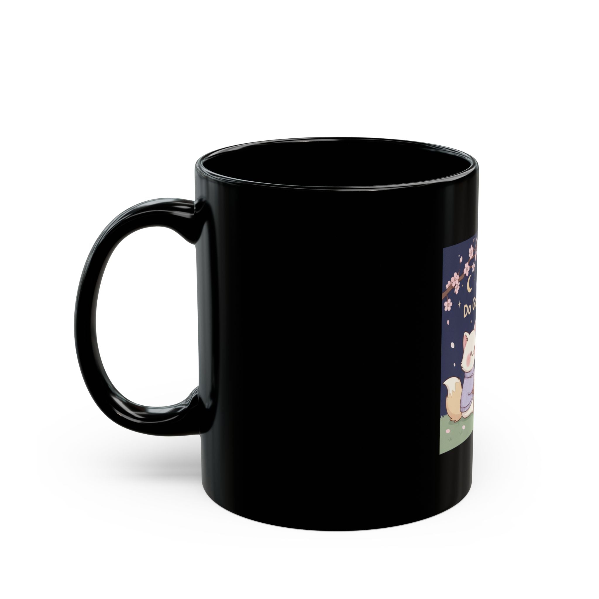 Cat Black Mug 11oz – Do Good Be Good