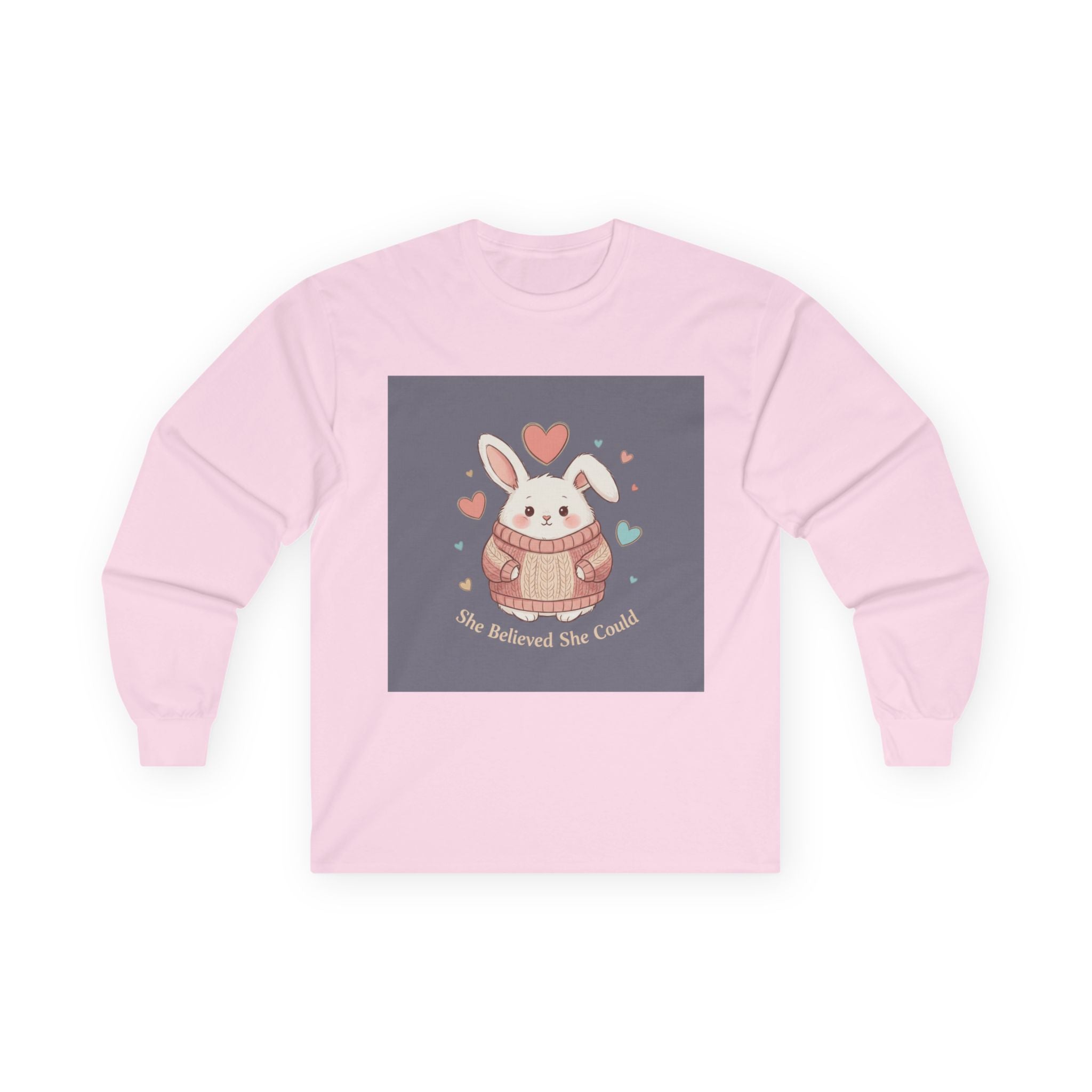 Bunny Long Sleeve Tee – She Believed She Could
