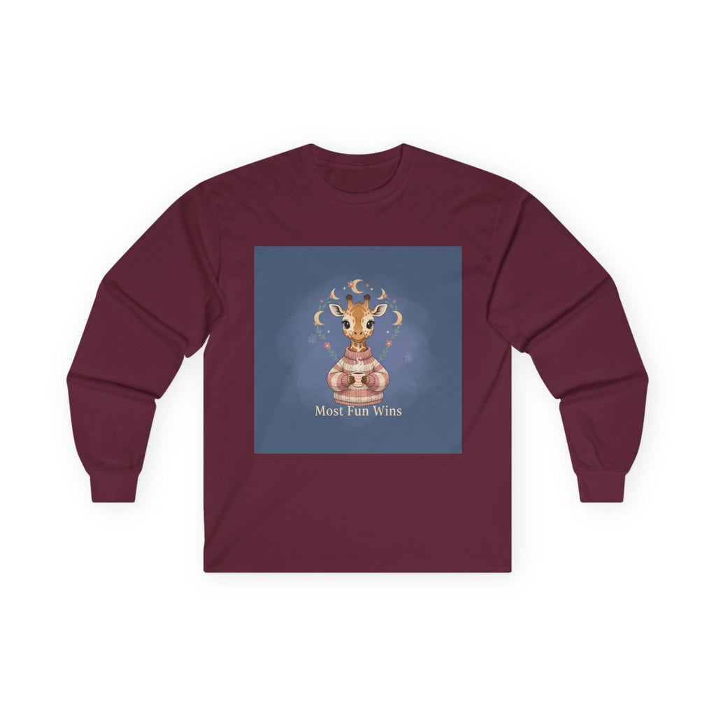 Giraffe Long Sleeve Tee – Most Fun Wins