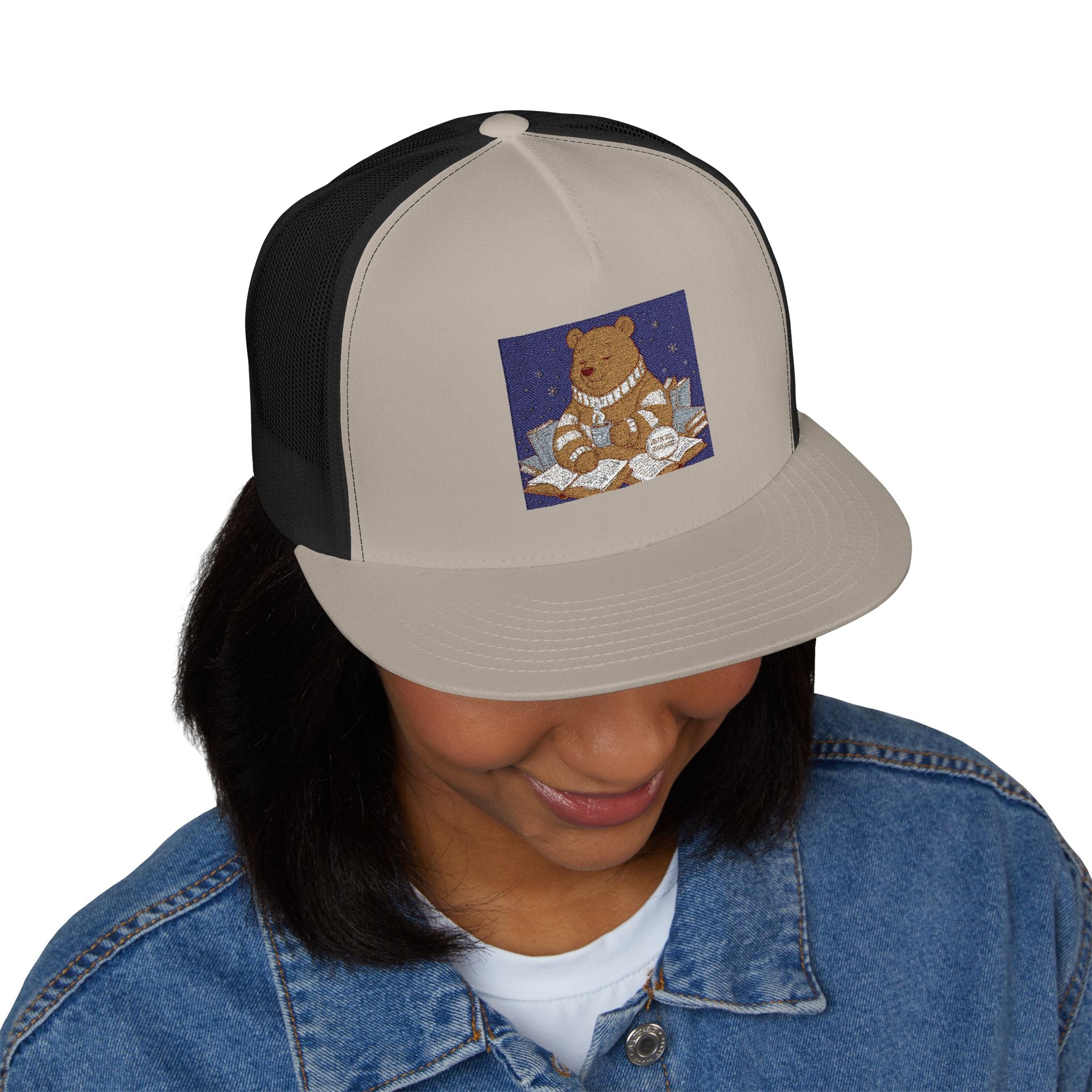 Bear Trucker Cap – Dream Big Study Hard