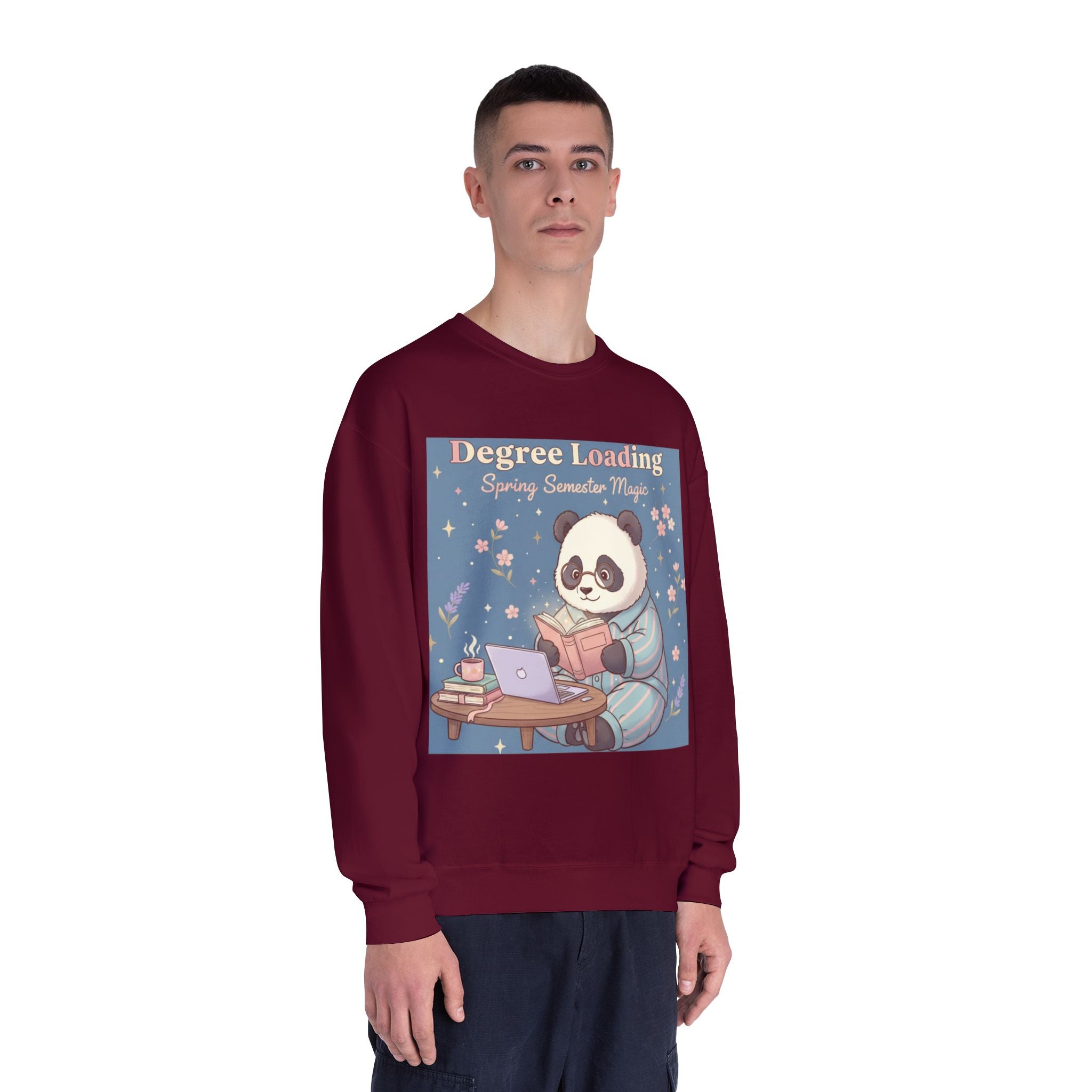 Panda Crewneck Sweatshirt – Degree Loading Spring Semester Magic