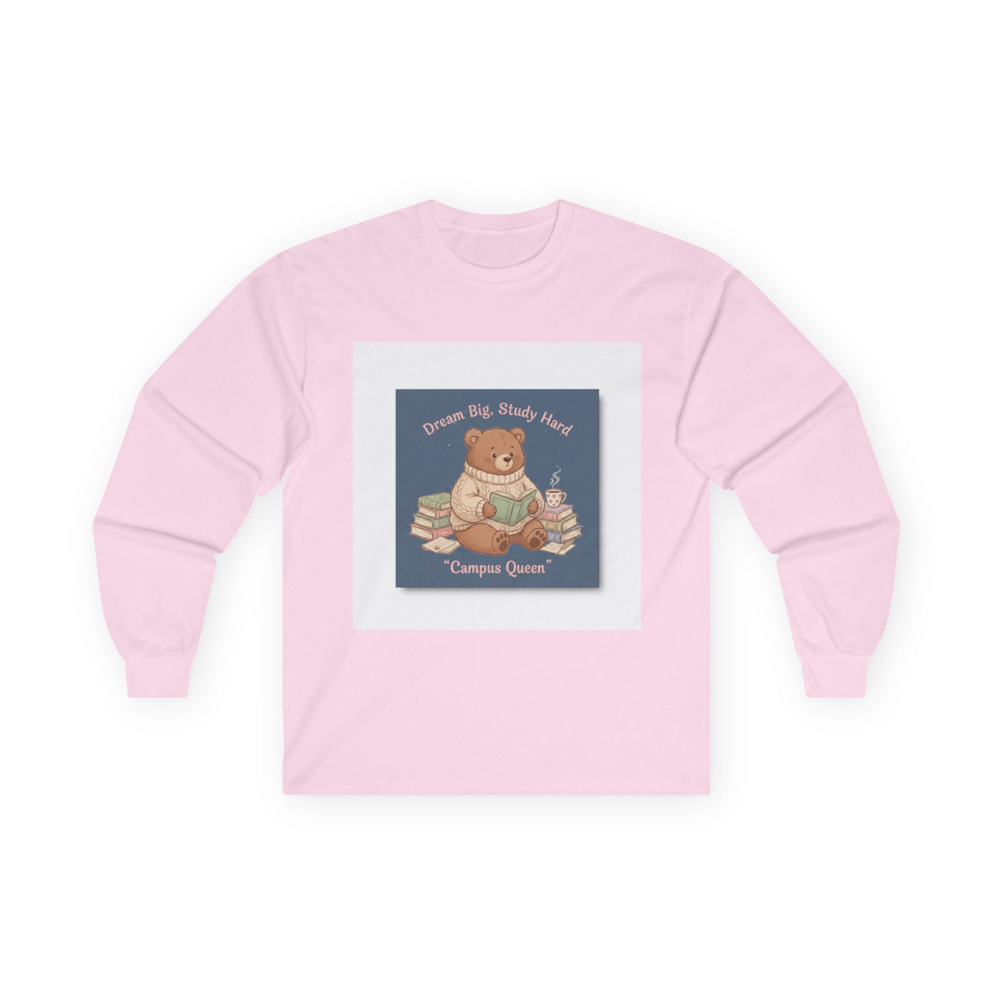 Bear Long Sleeve Tee – Dream Big Study Hard