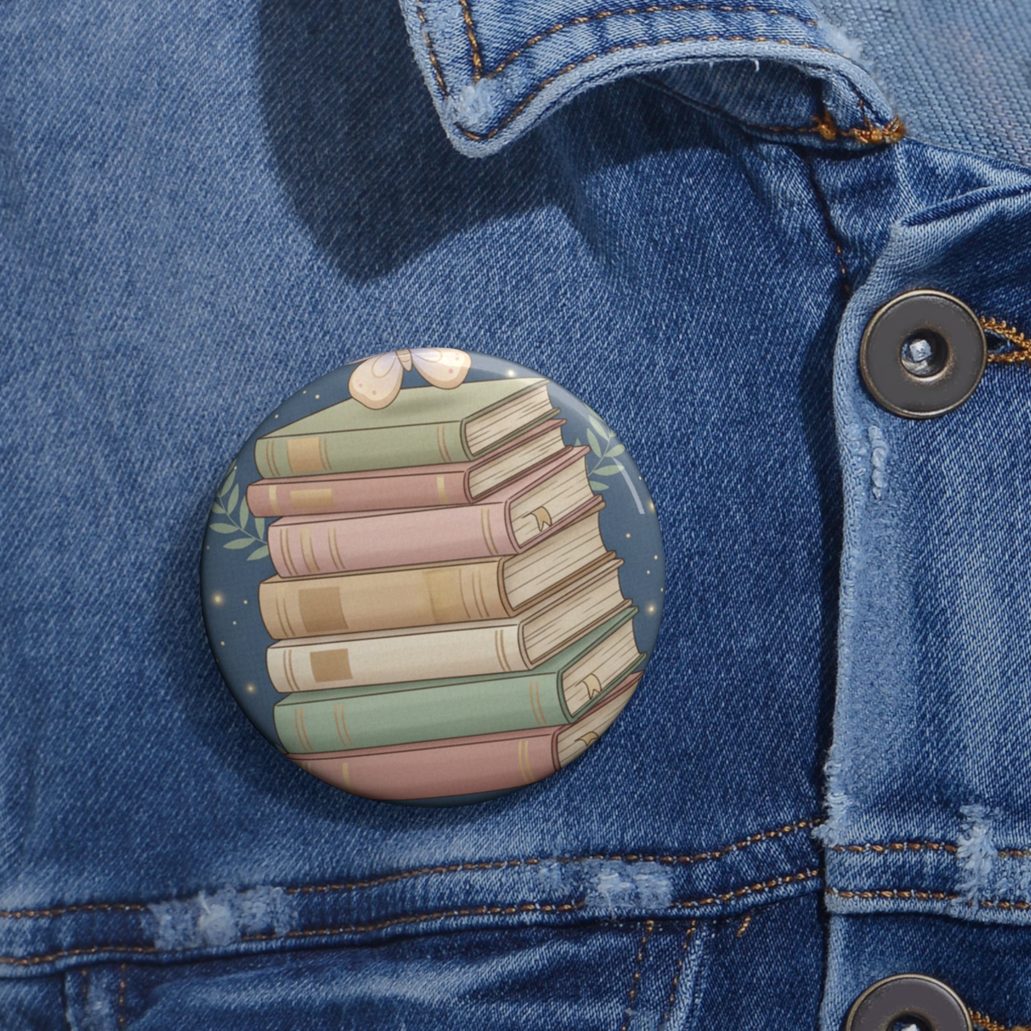 Butterfly Pin Button – Dream Big Study Hard