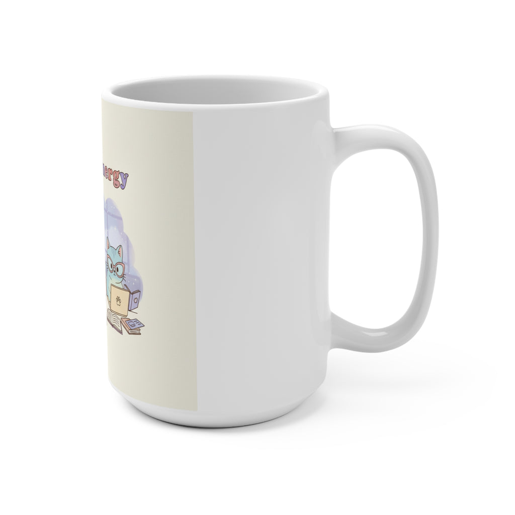 Big Brain Energy Cats Mug 15oz