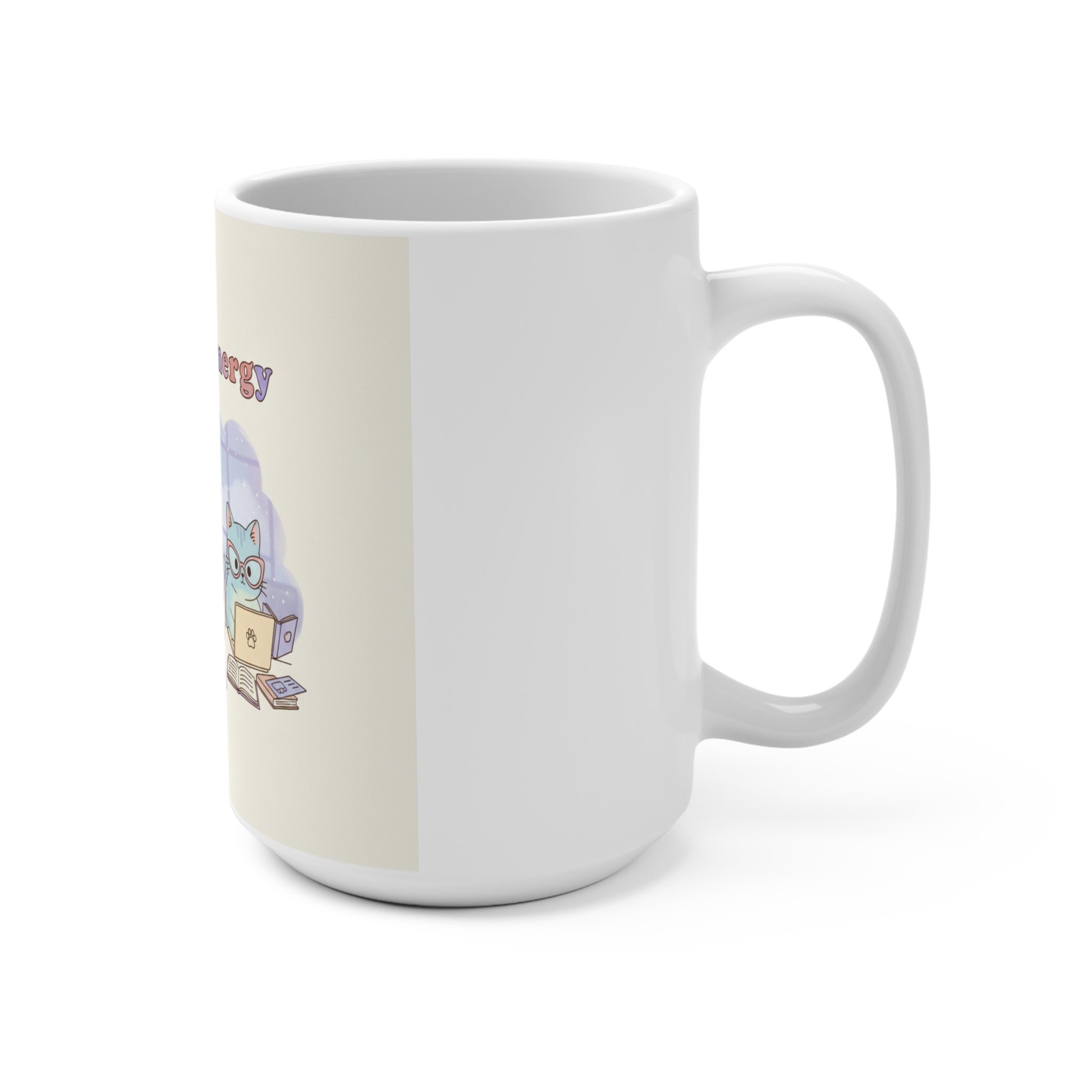 Big Brain Energy Cats Mug 15oz