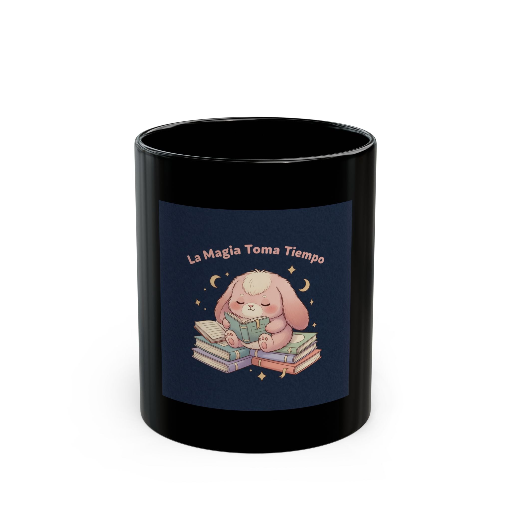 Bunny Black Mug 11oz – La Magia Toma Tiempo
