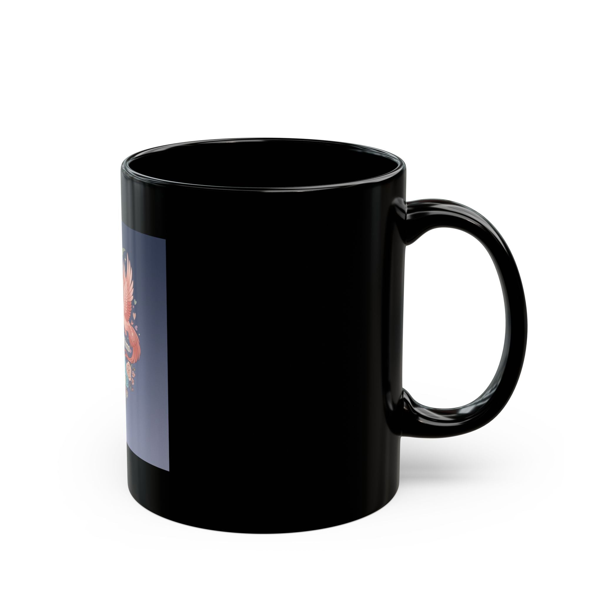 Florece a Tu Ritmo Flamingo Black Mug 11oz