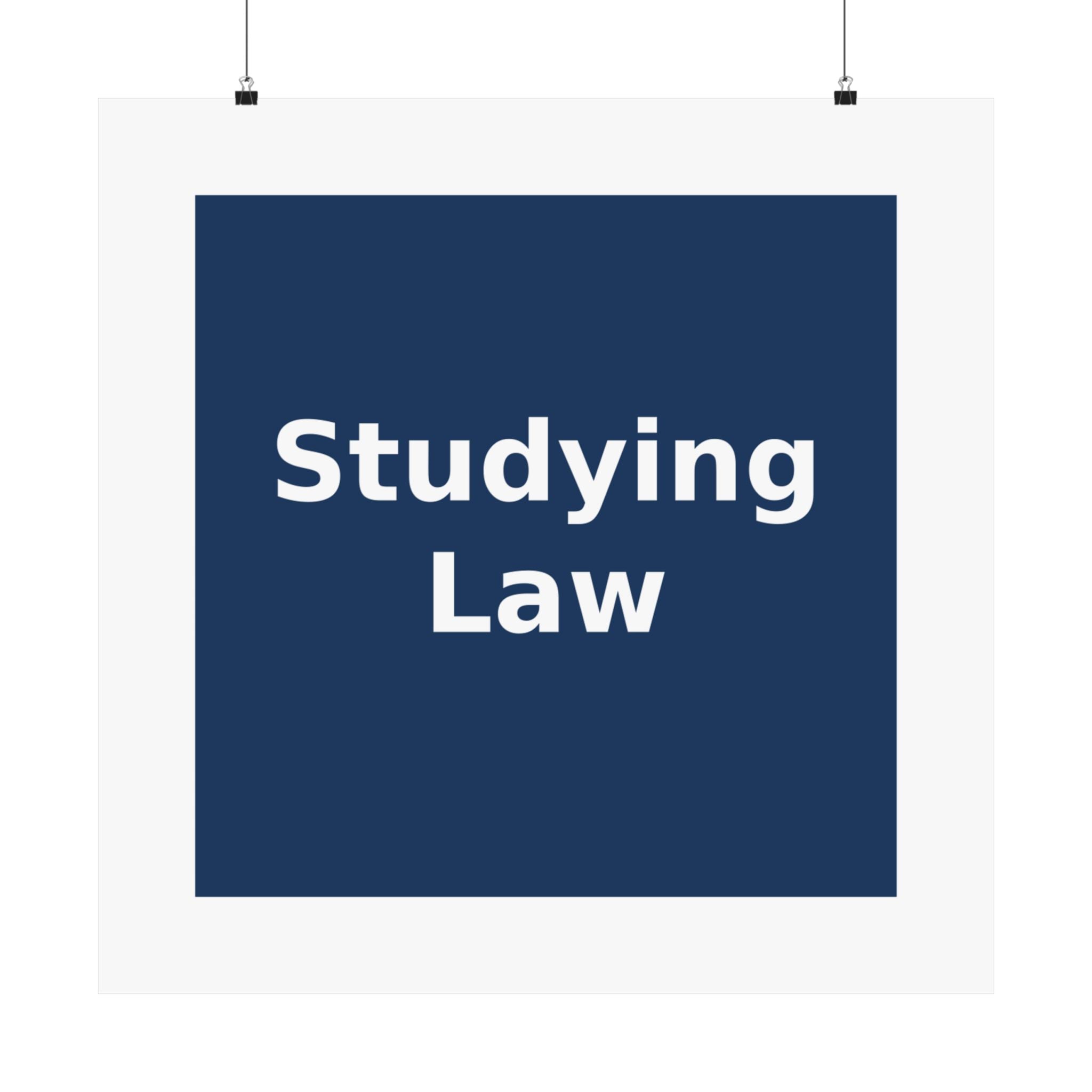 Studying Law - KayKay Poster