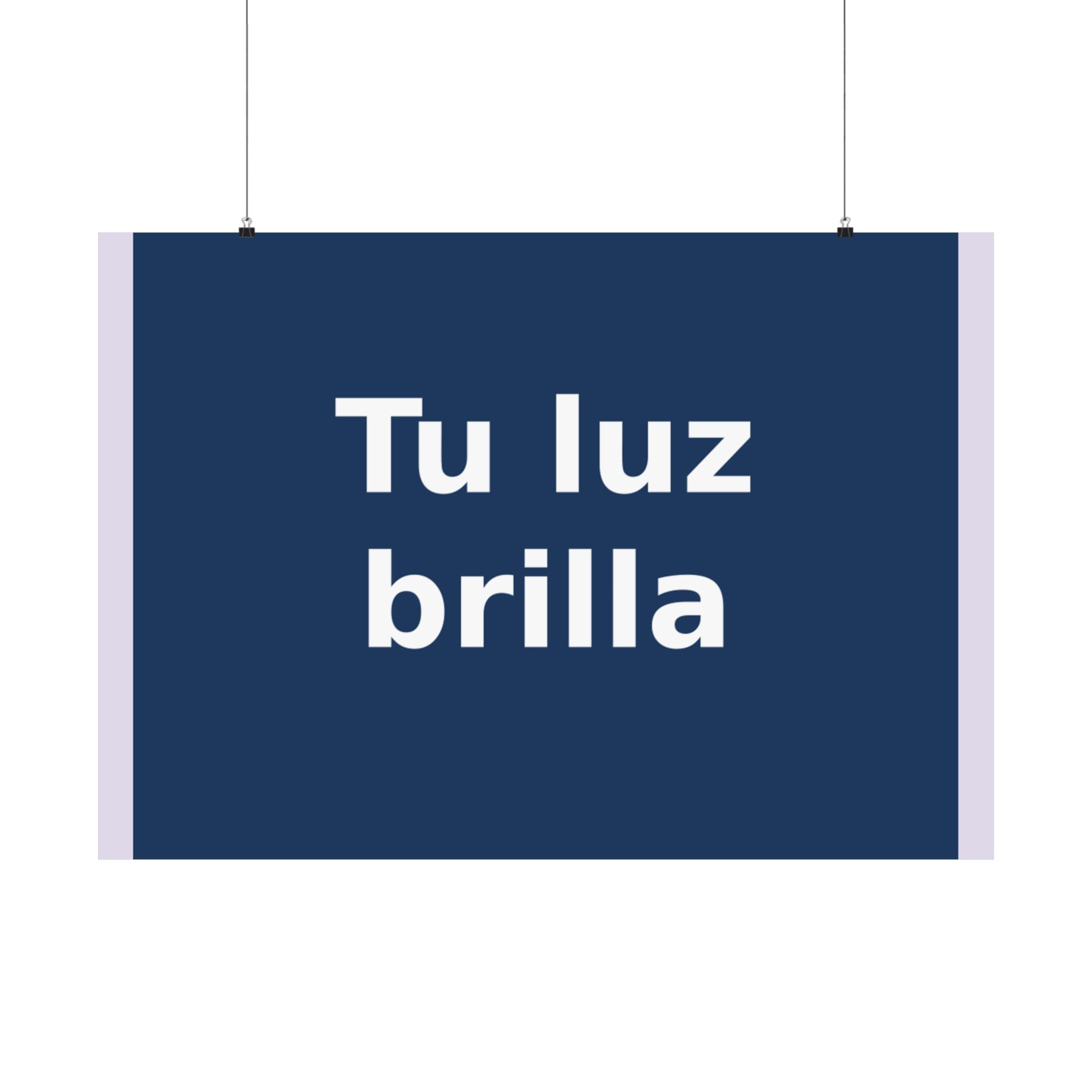 "Tu luz brilla" Black Cat Poster | Trendy Gift for Her | Lifestyle | KayKay Classics