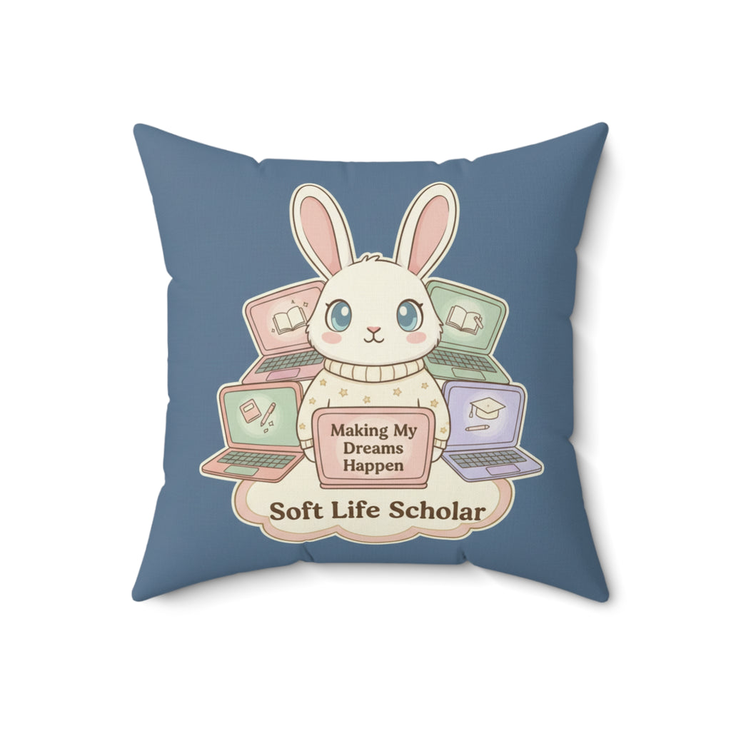 Bunny Square Pillow – Making My Dreams Happen Soft Life Schola