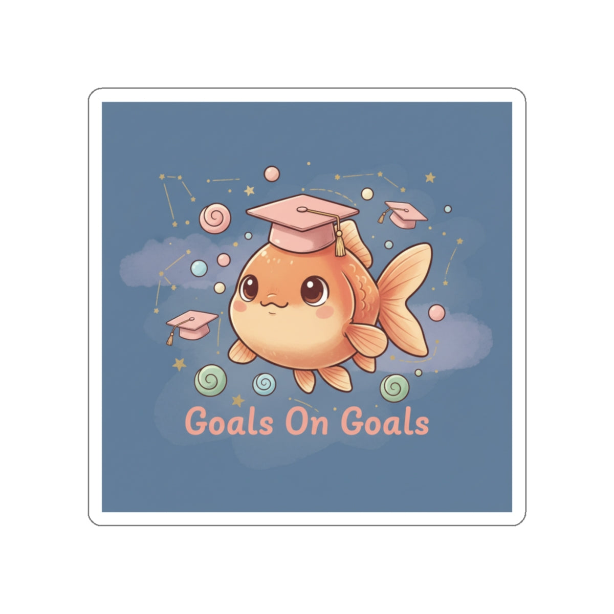 Goldfish Die-Cut Sticker – Goals on Goals