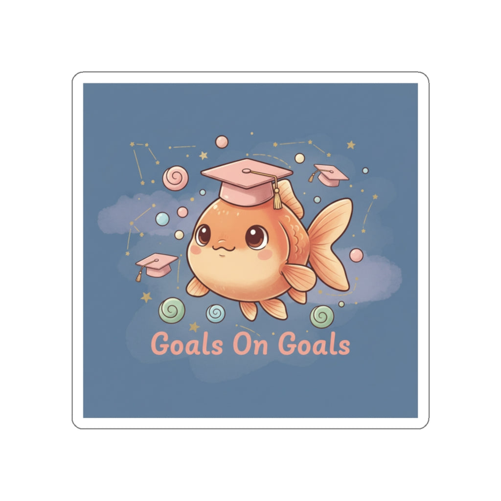 Goldfish Die-Cut Sticker – Goals on Goals