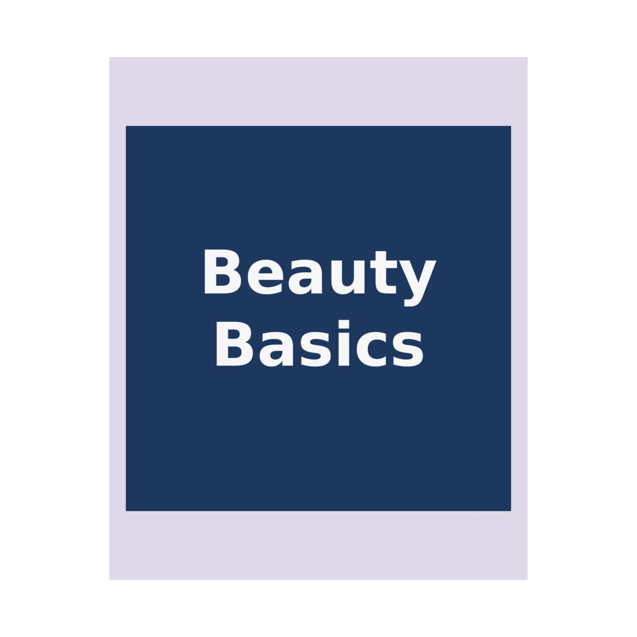 "Beauty Basics" Black Cat Poster | College Girl Gift | Fashion | KayKay Classics