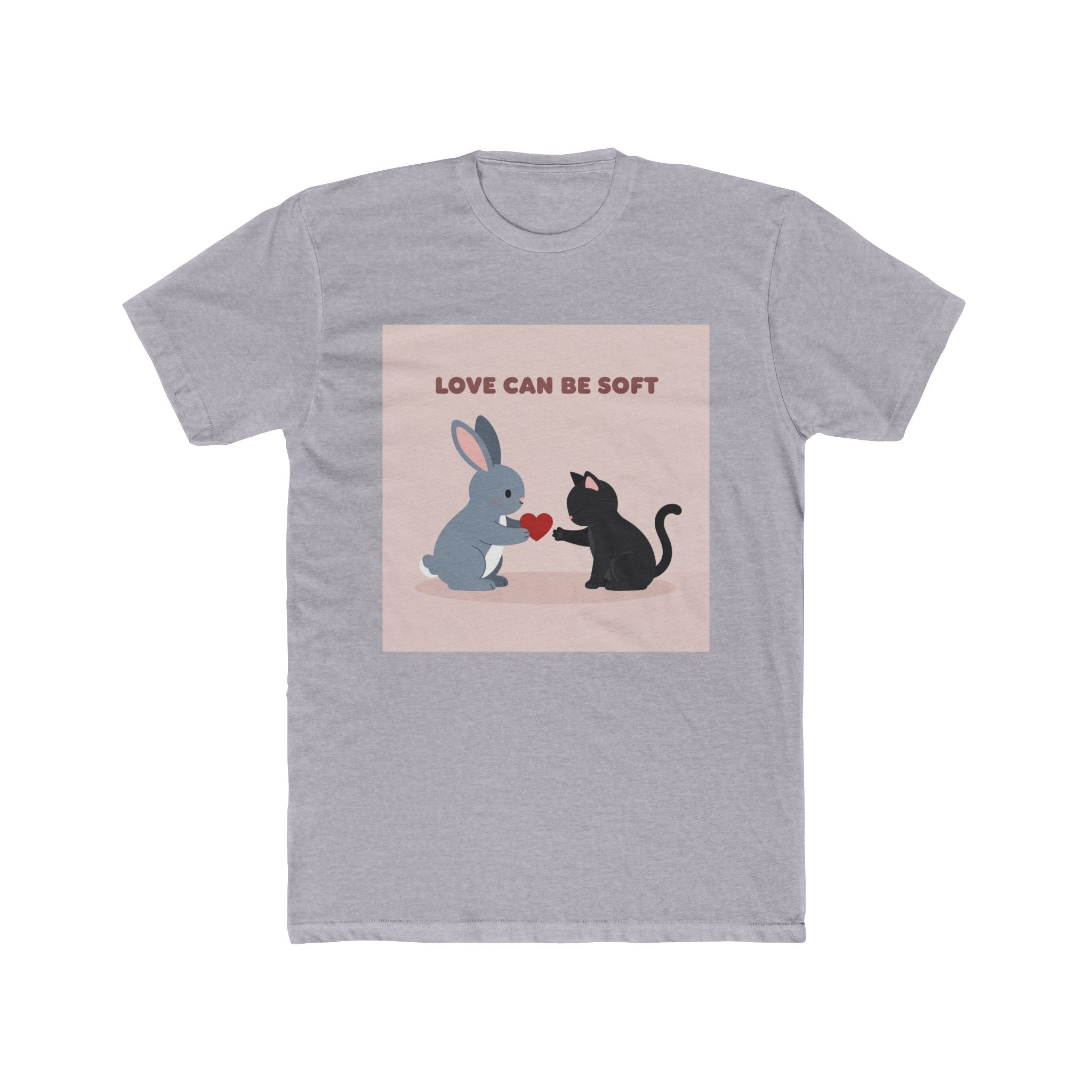LOVE CAN BE SOFT Rabbit, cat Unisex Tee