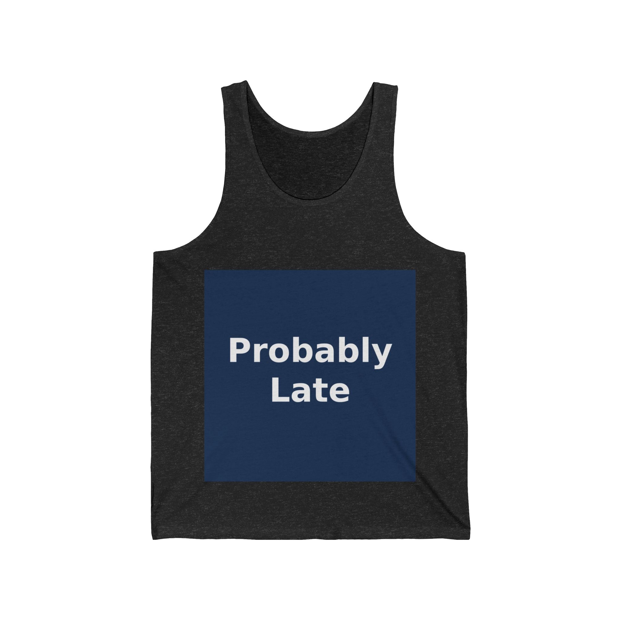 "Probably Late" Black Cat Tank Top | College Girl Gift | Fashion | KayKay Classics