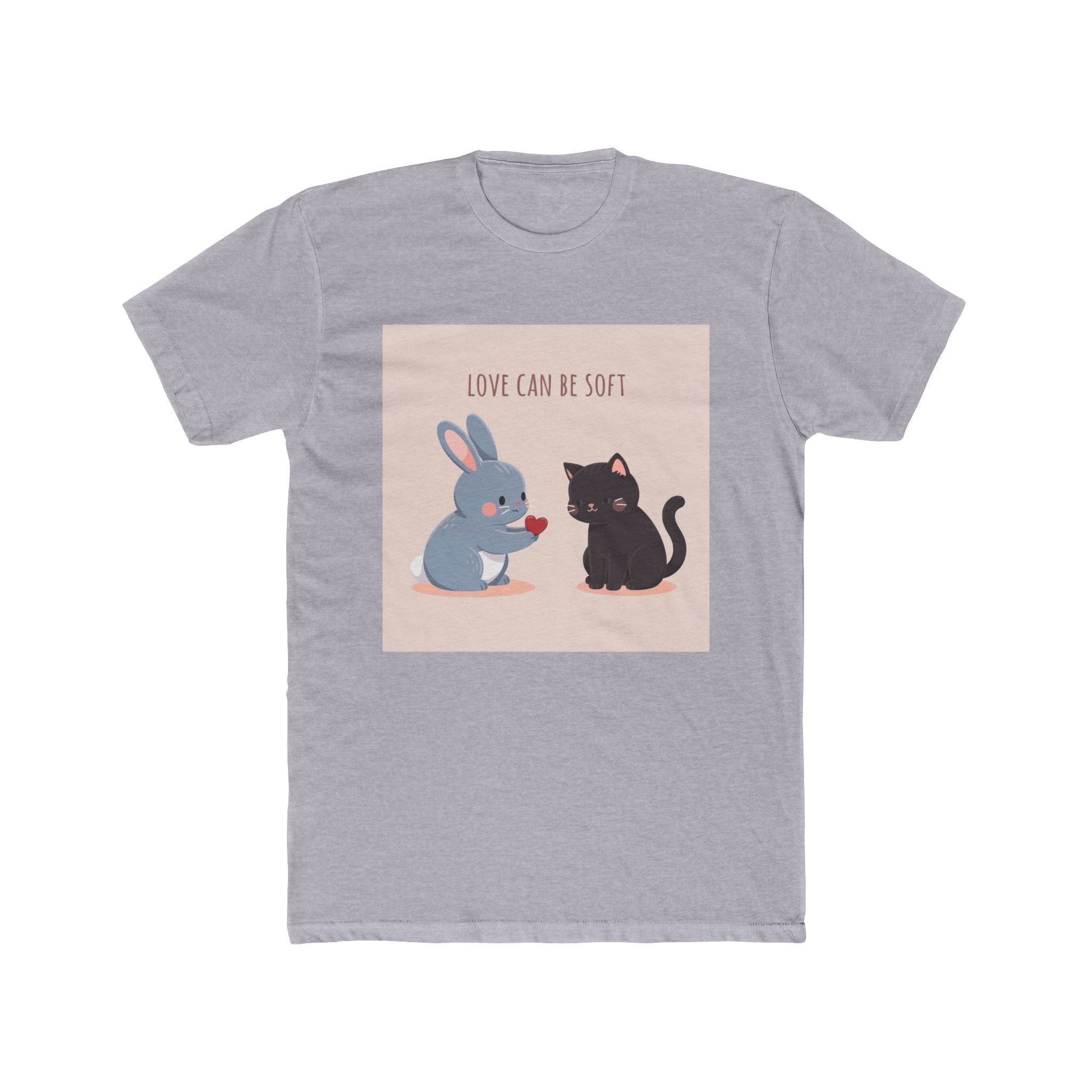 LOVE CAN BE SOFT Rabbit, cat Unisex Tee