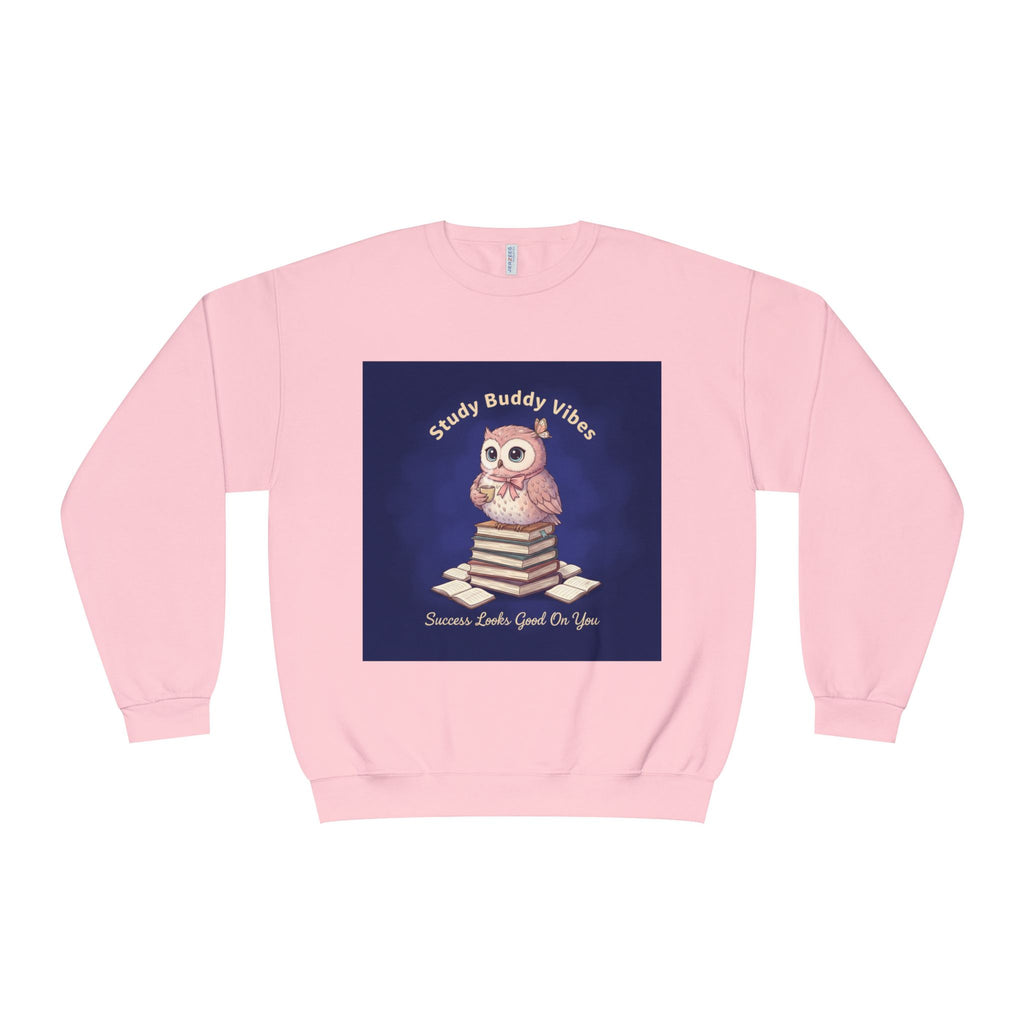 Owl Crewneck Sweatshirt – Study Buddy Vibes Success Looks Good on