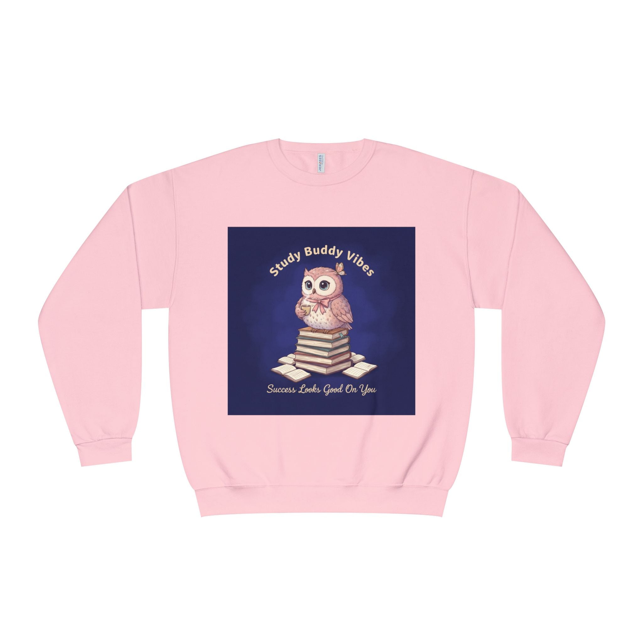 Owl Crewneck Sweatshirt – Study Buddy Vibes Success Looks Good on