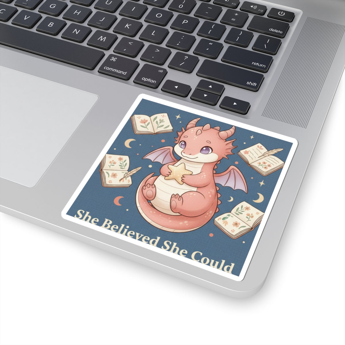 Dragon Kiss-Cut Sticker – She Believed She Could