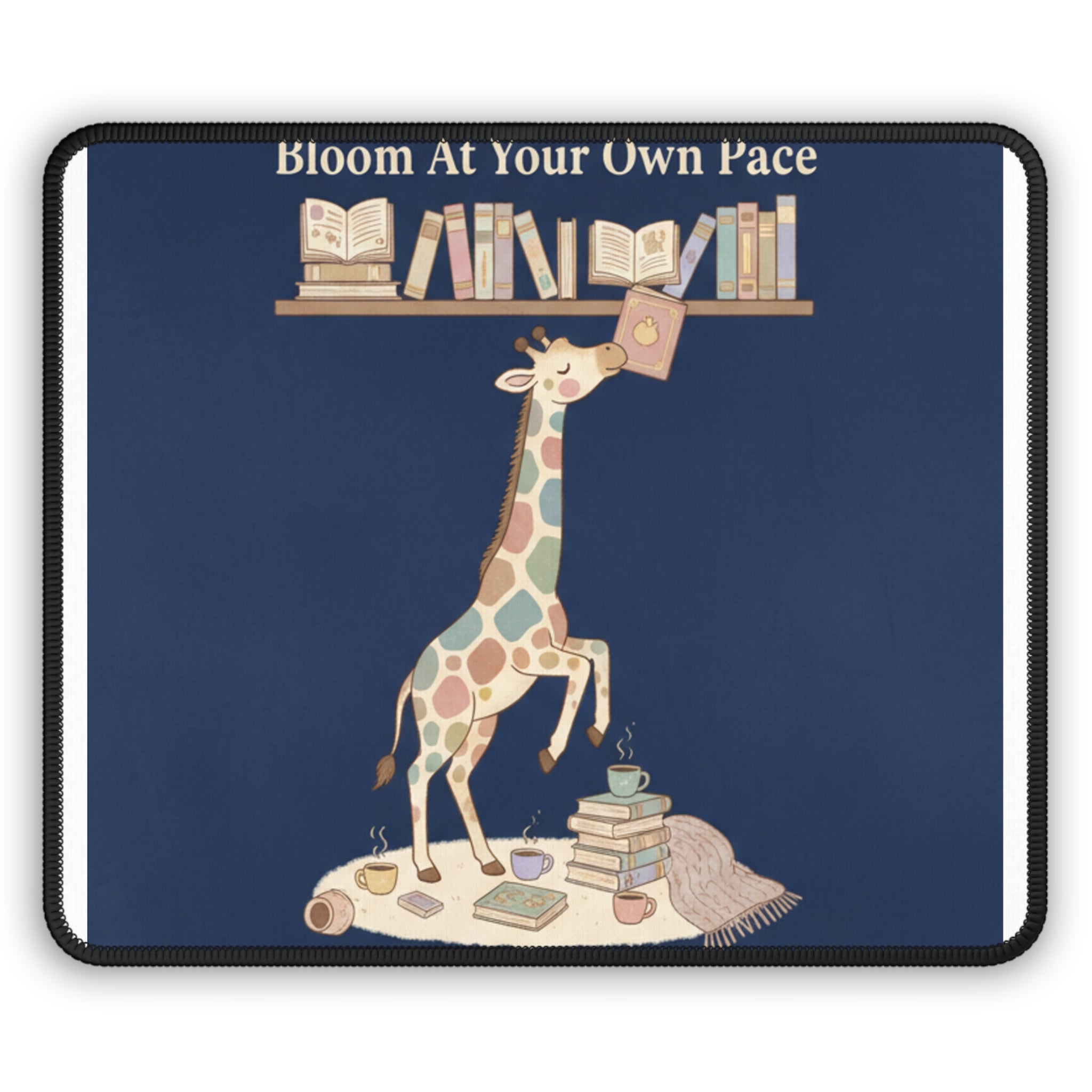 Giraffe Mouse Pad – Bloom at Your Own Pace