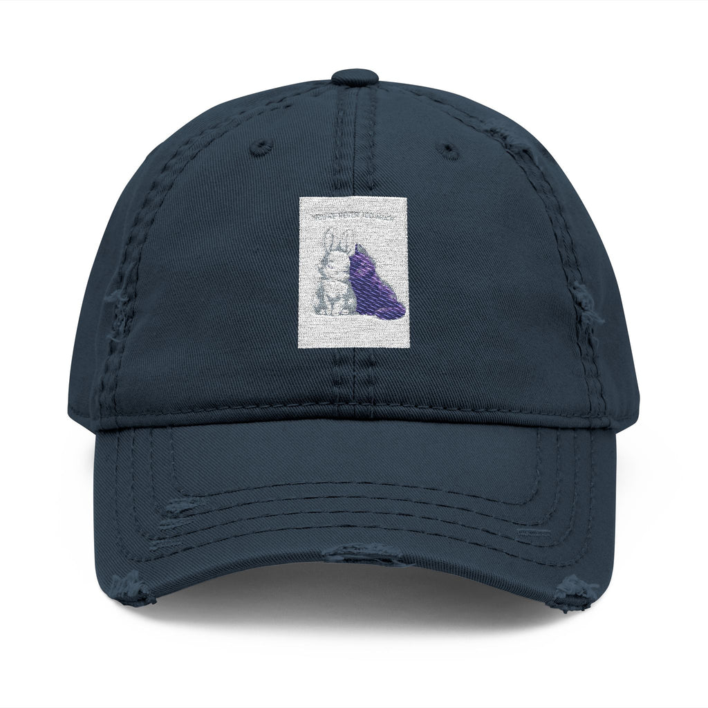 "YOU'RE NEVER TOO MUCH" Black Cat Dad Hat | College Girl Gift | Fashion | KayKay Classics