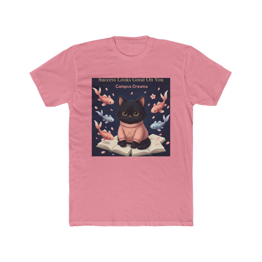 Black Cat Unisex Tee – Success Looks Good on You Campus Dreams