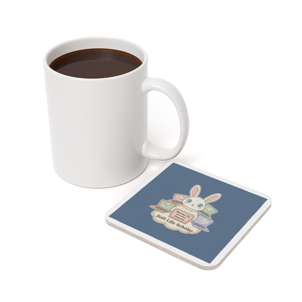 Bunny Cork Coaster – Making My Dreams Happen Soft Life Schola