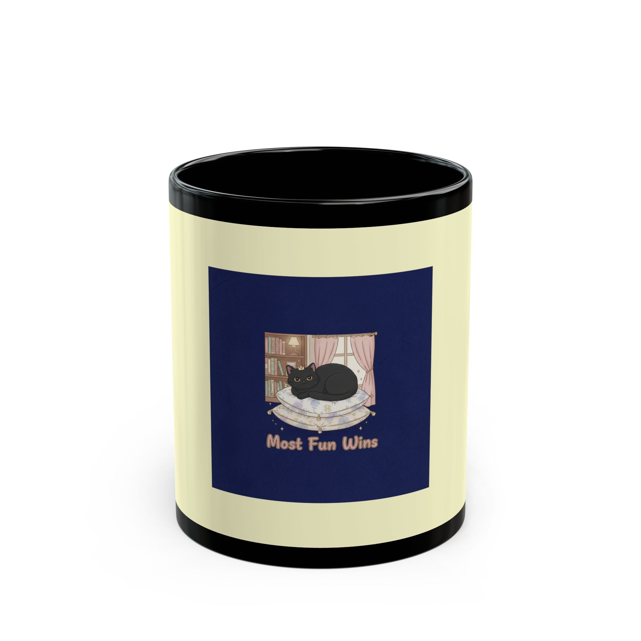 Black Cat Black Mug 11oz – Most Fun Wins