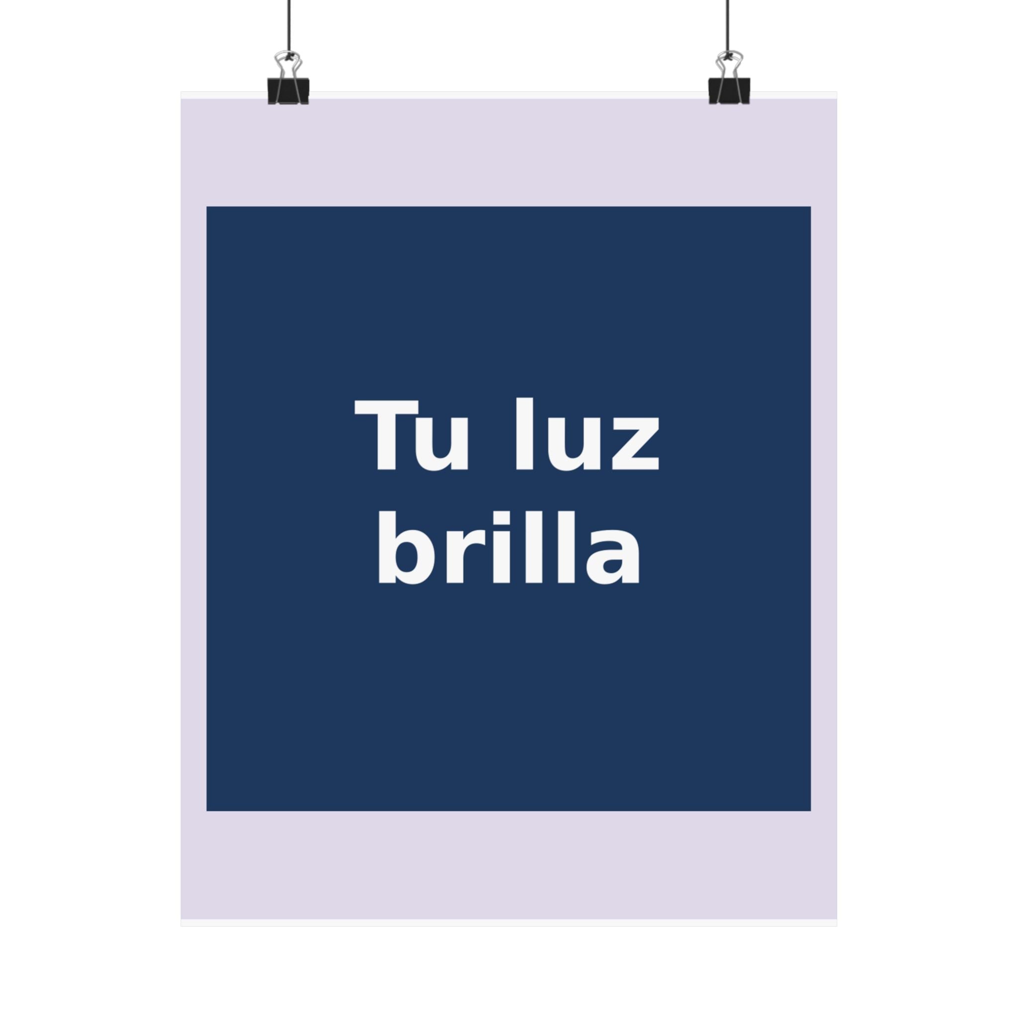 "Tu luz brilla" Black Cat Poster | Trendy Gift for Her | Lifestyle | KayKay Classics