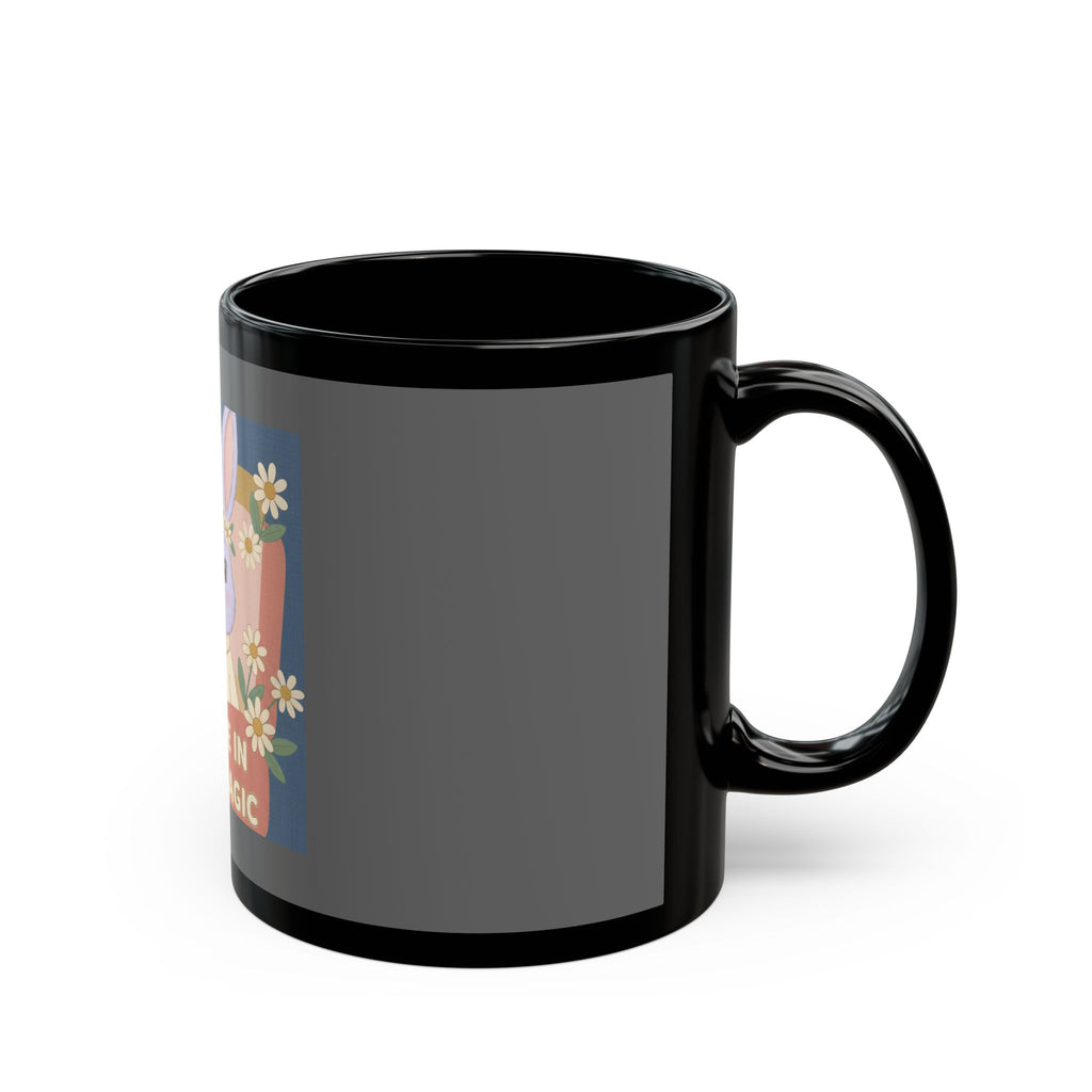 Bunny Black Mug 11oz – Believe in Your Magic