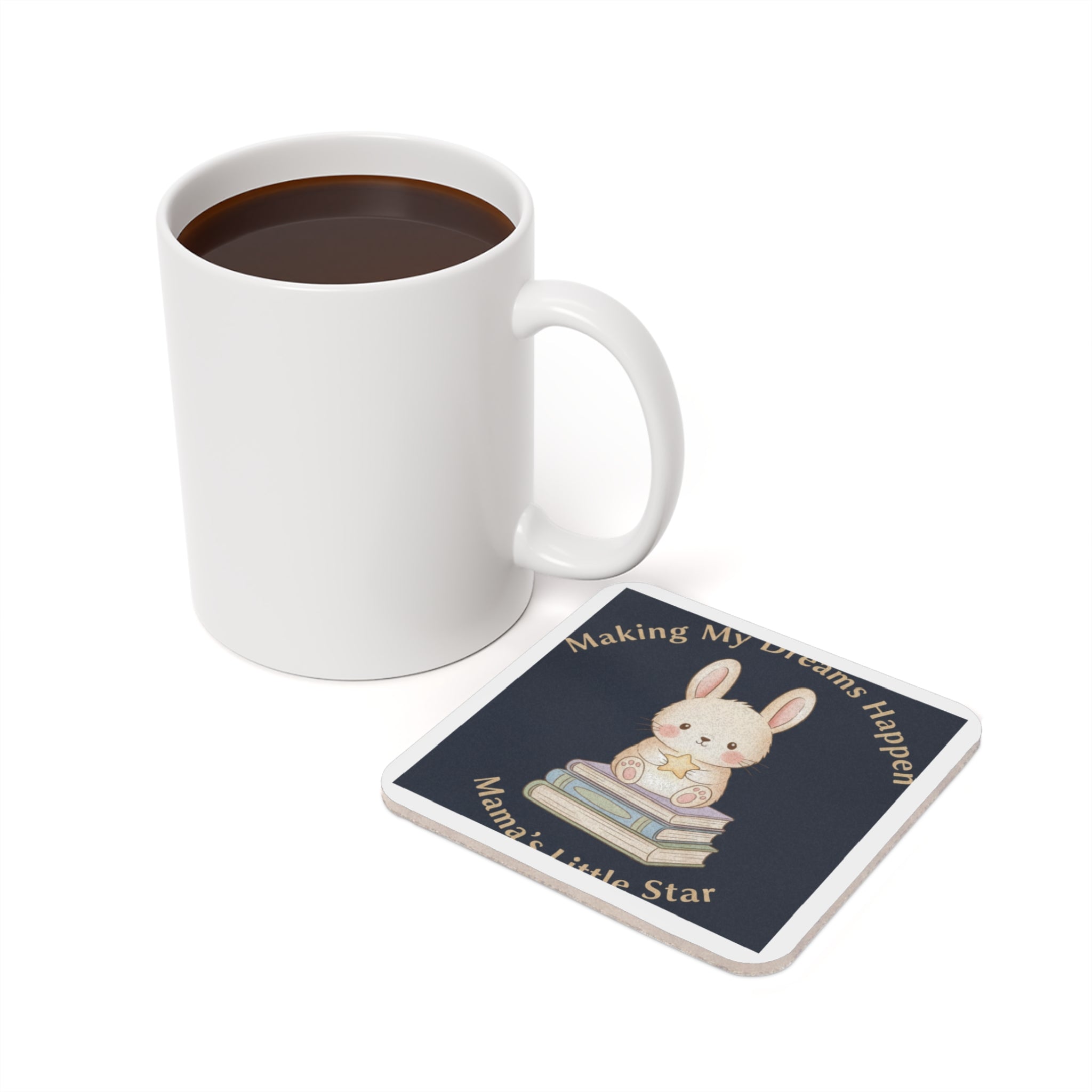 Bunny Cork Coaster – Making My Dreams Happen Mamas Little Sta