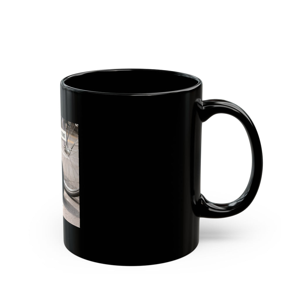 ONE STEP AT A TIME Black Mug