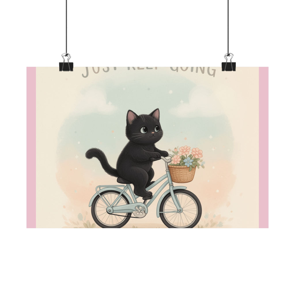 "Design" Black Cat Poster | College Girl Gift | Fashion | KayKay Classics