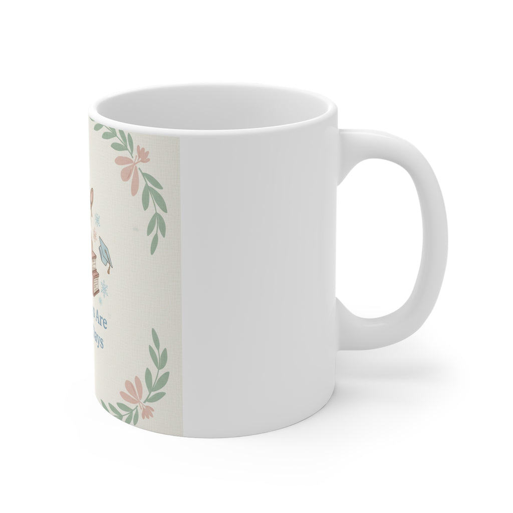 Library Days Are The Best Days Rabbits Mug 11oz