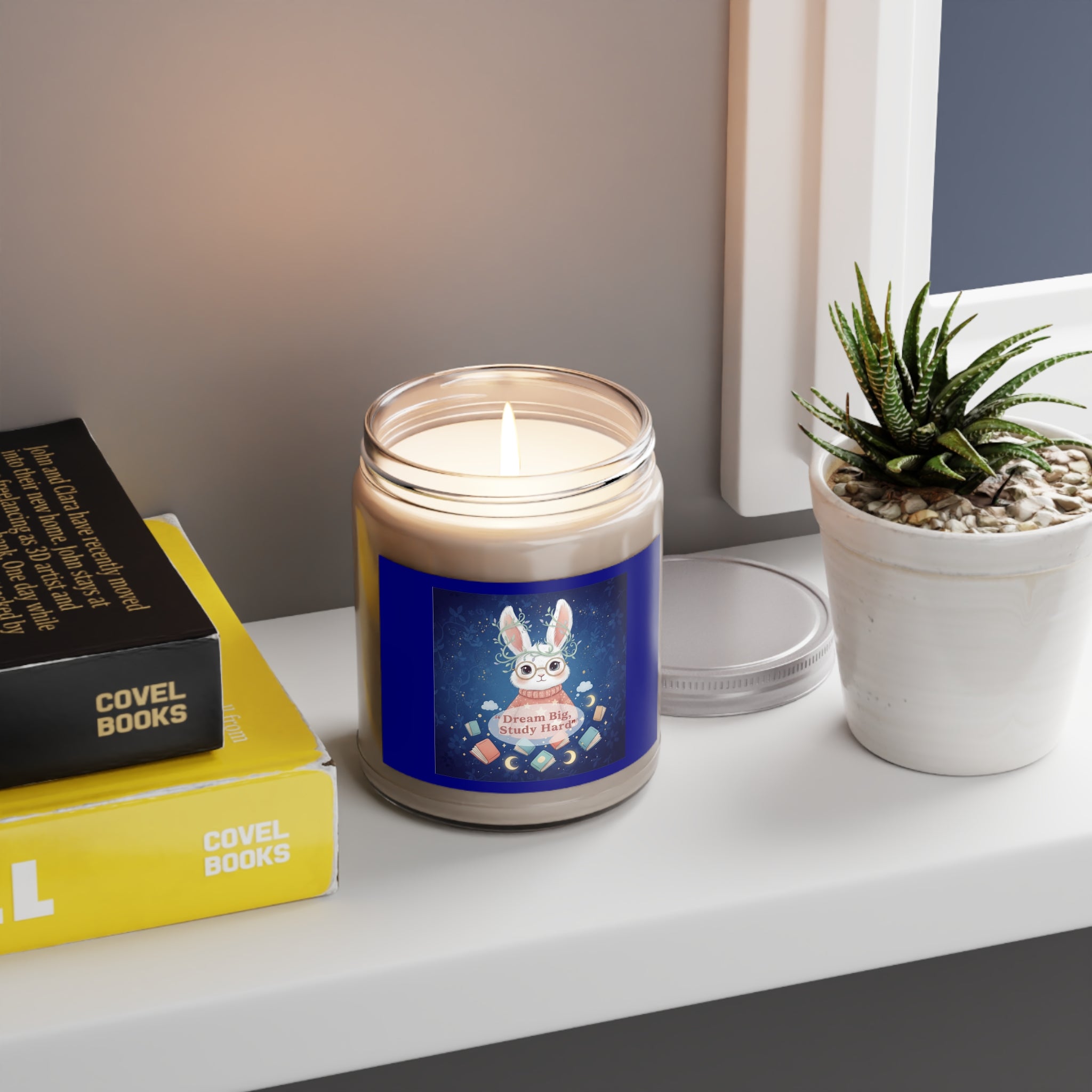 Rabbit Scented Candle – Dream Big, Study Hard