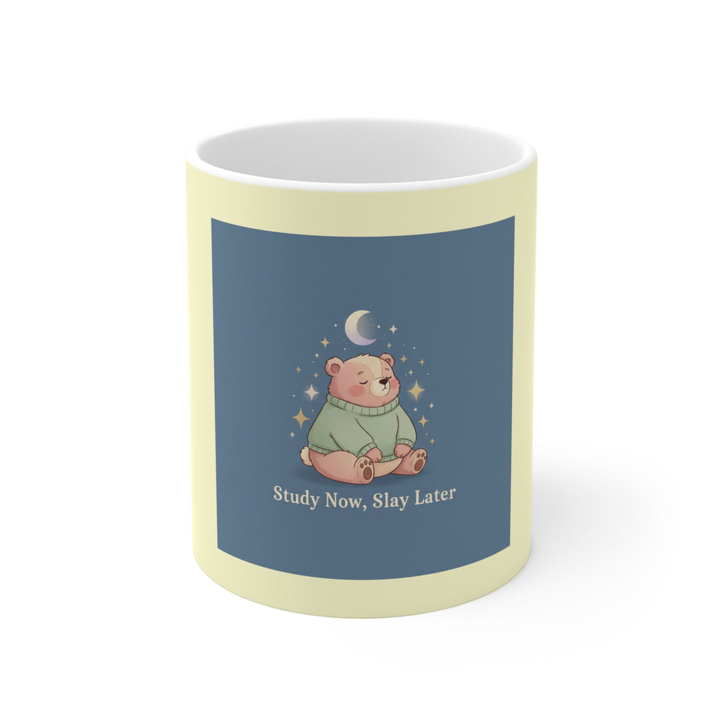 Bear Mug 11oz – Study Now Slay Later